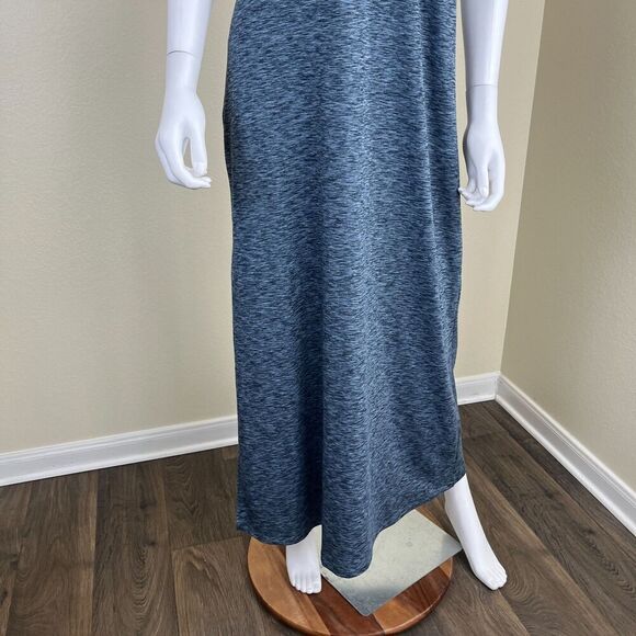 Eddie Bauer Women's Size S Blue Space Dye Jersey Maxi Dress Casual Outdoor - Picture 8 of 17
